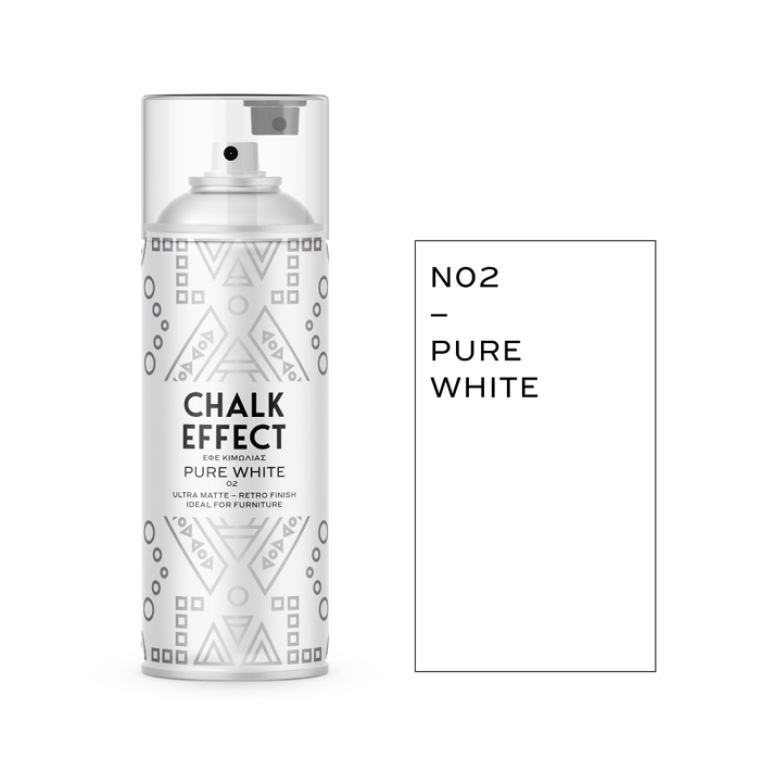 Xroma Kimolias se Spray Chalk Effect Pure White No 2, 400ml